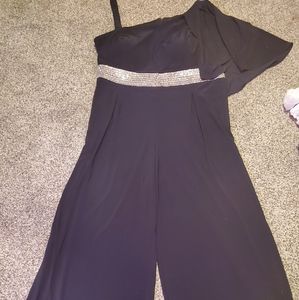 Black Jumper with sequin belt